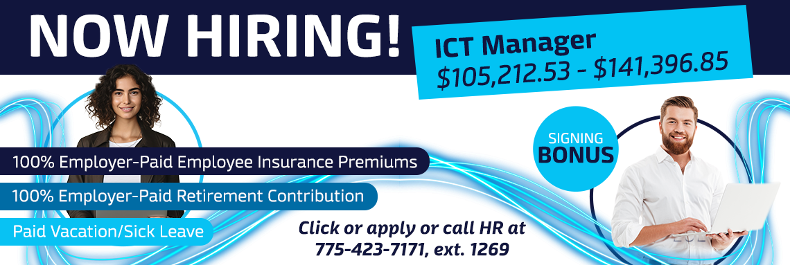 Now Hiring ICT Manager.
