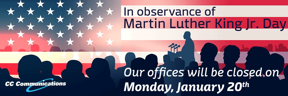 In observance of Martin Luther King Jr. Day, our office will be CLOSED on Monday, January 20th.